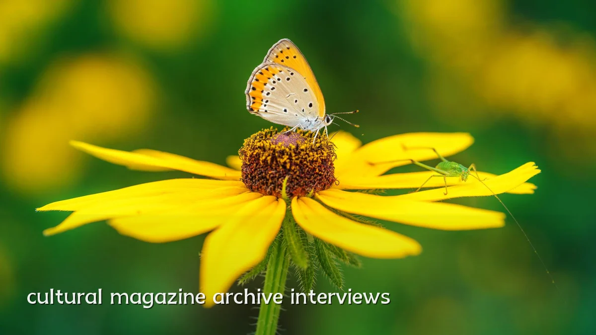 cultural magazine archive interviews