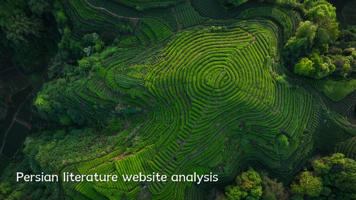 Persian literature website analysis