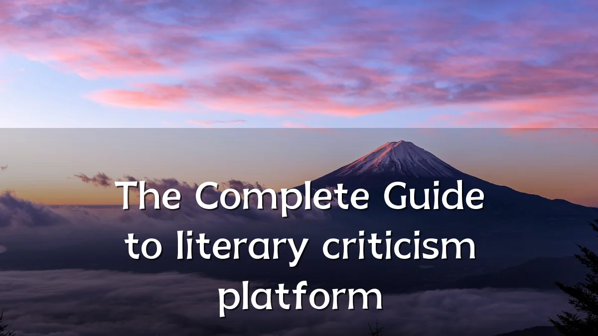 The Complete Guide to literary criticism platform