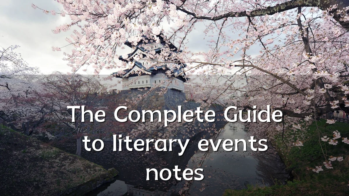 The Complete Guide to literary events notes