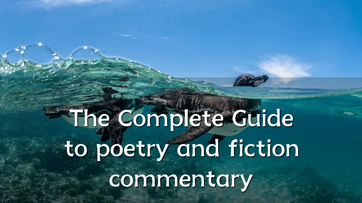 The Complete Guide to poetry and fiction commentary