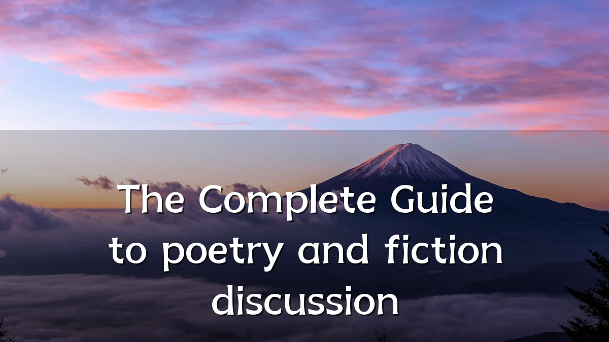 The Complete Guide to poetry and fiction discussion