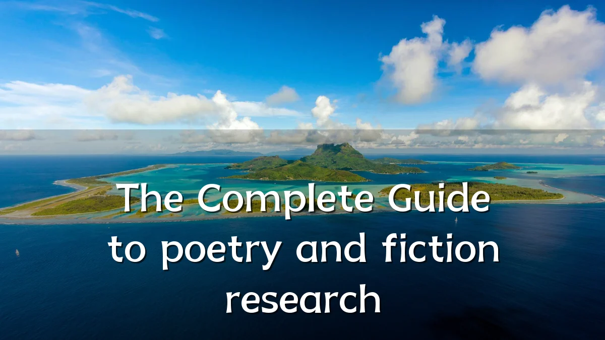 The Complete Guide to poetry and fiction research
