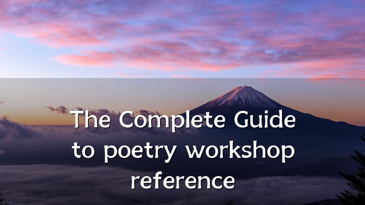 The Complete Guide to poetry workshop reference
