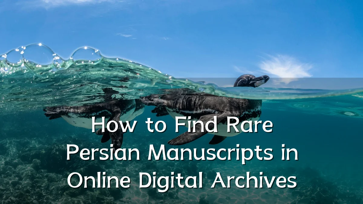 How to Find Rare Persian Manuscripts in Online Digital Archives