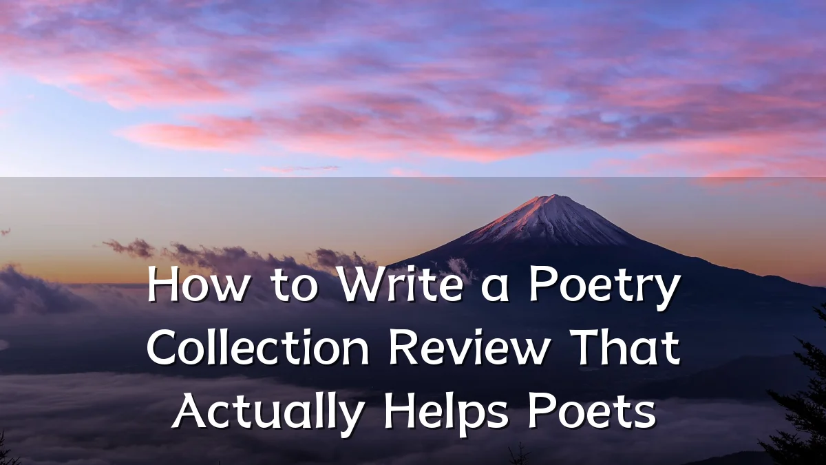 How to Write a Poetry Collection Review That Actually Helps Poets