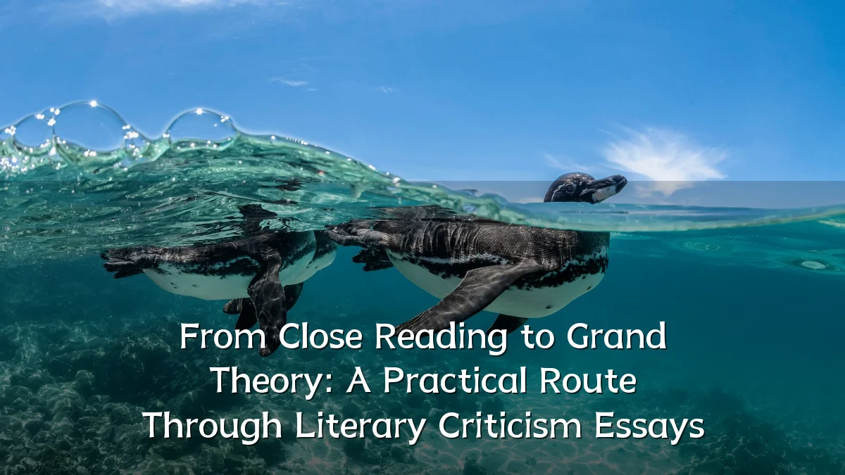 From Close Reading to Grand Theory: A Practical Route Through Literary Criticism Essays