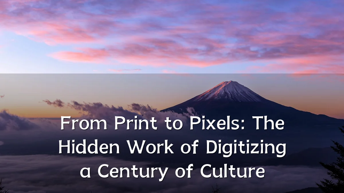 From Print to Pixels: The Hidden Work of Digitizing a Century of Culture