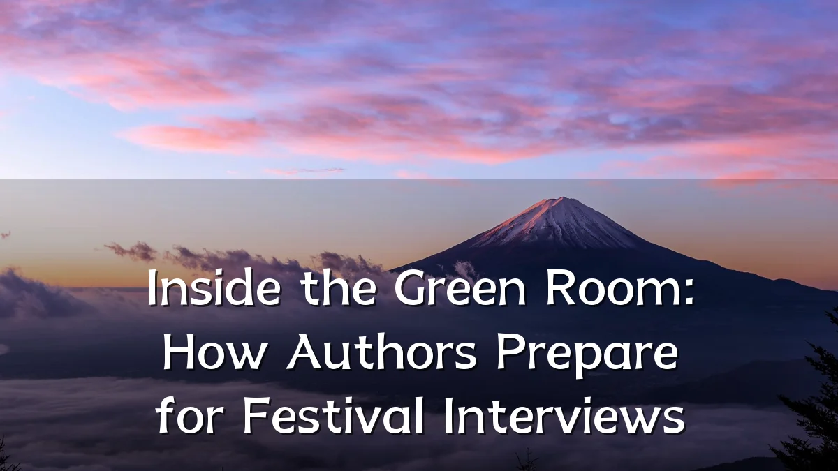 Inside the Green Room: How Authors Prepare for Festival Interviews