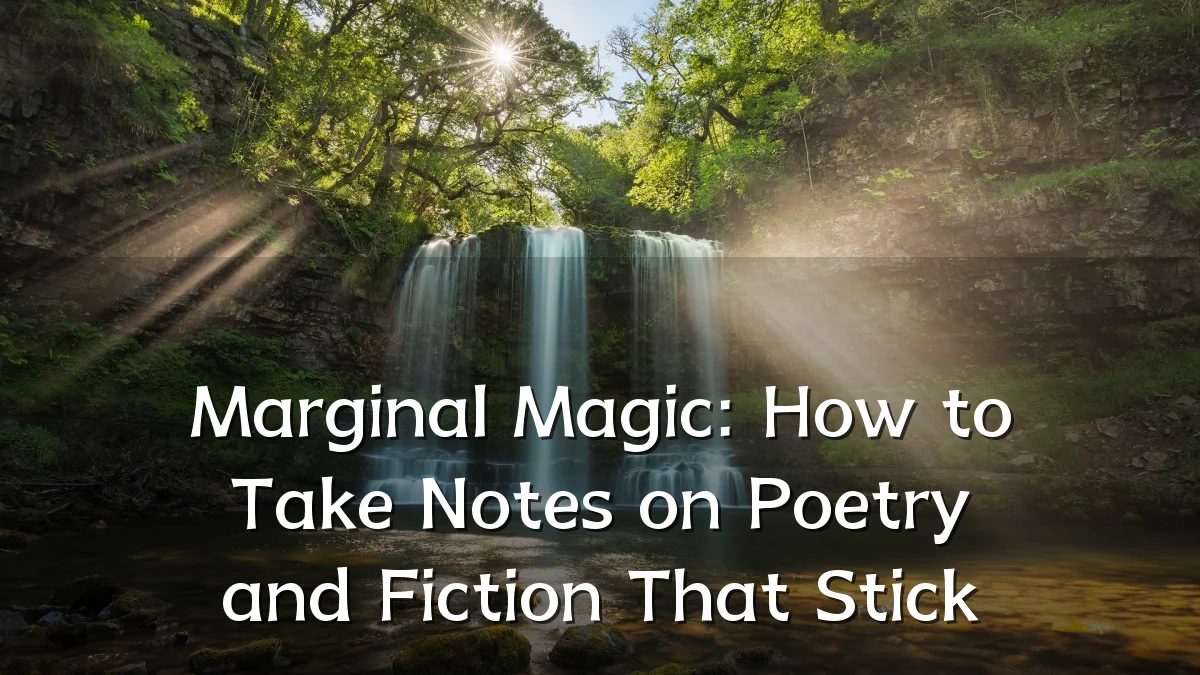 Marginal Magic: How to Take Notes on Poetry and Fiction That Stick