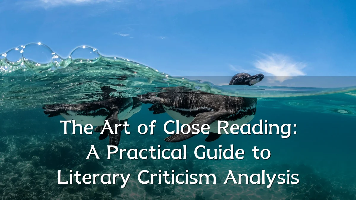 The Art of Close Reading: A Practical Guide to Literary Criticism Analysis
