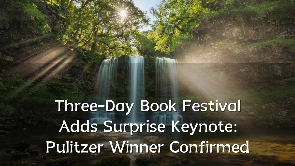 Three-Day Book Festival Adds Surprise Keynote: Pulitzer Winner Confirmed