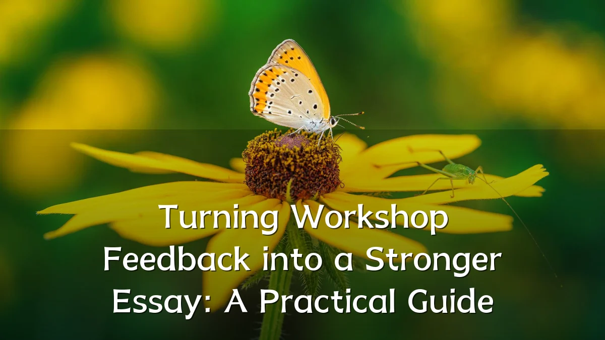 Turning Workshop Feedback into a Stronger Essay: A Practical Guide